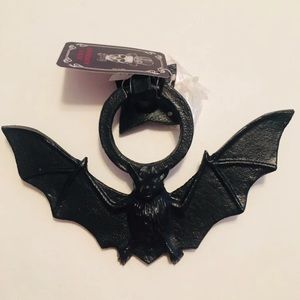 Black Vampire Bat Metal Door Knocker Halloween